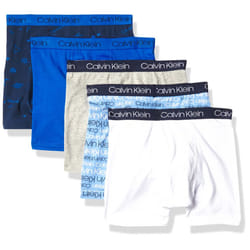 Calvin Klein Little Modern Cotton Boxer Briefs  5 Pack Breathable Unde