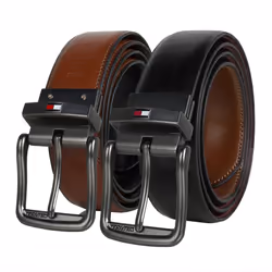 Tommy Hilfiger mens Reversible Belt BlackDeep Tan Medium 34-36 US