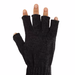 Levi's Men's Knit Fingerless Gloves  Marled Charcoal  One Size
