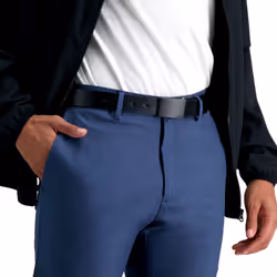 Calvin Klein Men's Reversible Dress Belt with Plaque Buckle  Black/Black  Small (30-32)
