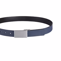 Calvin Klein Men's Reversible Dress Belt with Plaque Buckle  Navy/Black  Small (30-32)