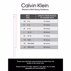 Calvin Klein Women's Two-in-One Reversible CK Monogram Buckle  White/Black Plaque  Small