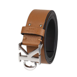 Calvin Klein Men's Logo Buckle Belt  Tan  Large (38-40)