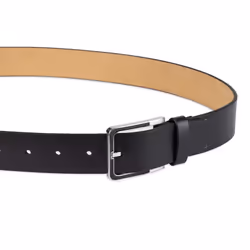 Calvin Klein Men's Dress Belt  Deep Black  Medium (34-36)