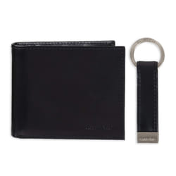 Calvin Klein Men's Wallet Sets-Minimalist Card Cases  Black Coin Pocket-Bifold  One Size