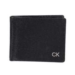 Calvin Klein Men's RFID Leather Minimalist Bifold Wallet  Black Slimfold  One Size