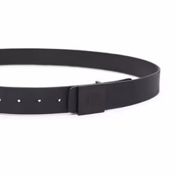 Calvin Klein Men's Logo Buckle Belt  Black Square  Medium (34-36)