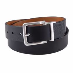 Calvin Klein Boys' Reversible Leather Belt  Tan/Black  Large