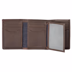 Levi's Men's Trifold Wallet-sleek and Slim includes Id Window and Credit Card Holder  Brown Xcap  One Size