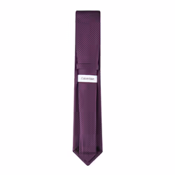 Calvin Klein Men's Steel Micro Solid A Tie  Berry  Regular