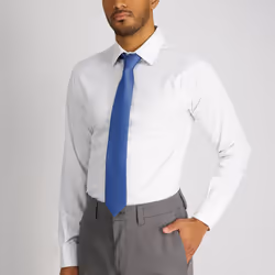 Calvin Klein Men's Steel Micro Solid A Tie  Slate Blue  Regular