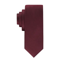 Calvin Klein Men's HC Modern Gingham Tie  Burgundy  One Size