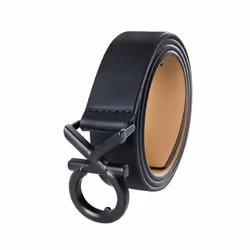 Calvin Klein Men's CK Plaque Buckle Black Casual Medium (34-36)