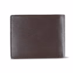 Calvin Klein Men's RFID Leather Minimalist Bifold Wallet  Brown River Print  One Size