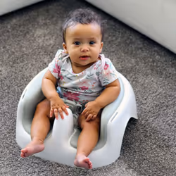 Bumbo Floor Seat Lite Combo - Portable Baby Booster Chair with Tray  Floor Seat for Feeding and Playtime  Extra Legroom for Bigger Babies  Combo
