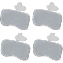 Bestway SaluSpa Padded Headrest Pillows with Adjustable Strap to Adjust Height Washable Mesh Cover Compatible with SaluSpa Hot Tubs Gray 4 Pack
