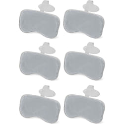 Bestway SaluSpa Padded Headrest Pillows with Adjustable Strap to Adjust Height Washable Mesh Cover Compatible with SaluSpa Hot Tubs Gray 6 Pack