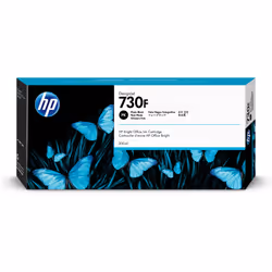 HP 730F 300-ml Photo Black DesignJet Ink Cartridge, High (XL) Yield, Photo black, Dye-based ink, Dye-based ink, 300 ml, 1 pc( ...