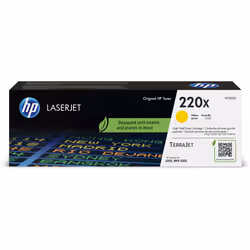 HP 220X Yellow Original LaserJet Toner Cartridge, 5500 pages, Yellow, 1 pc(s)