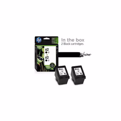 62 | 2 Ink Cartridges | Black | Works ENVY 5500 Series, 5600 Series, 7600 Series, OfficeJet 200, 250, 258, 5700 Series, 8040 | C2P04AN