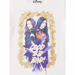 Disney Big Descendants Movie Mal & Evie Girls 2-Pack T-Shirt Bundle Se