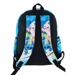 Lilo And Stitch Deluxe Oversize Print Large 16"""" Backpack with Laptop Compartment - A19563 Multi-color