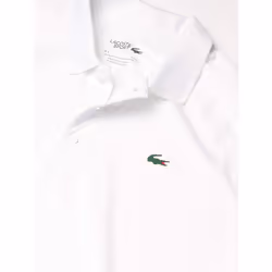 Lacoste Men's Sport Short Ultra Dry-Raglan Sleeve Polo  White  Small