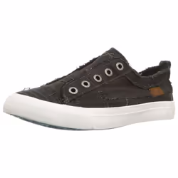 Blowfish Malibu womens Play Sneaker  Black Smoked canvas  65 US