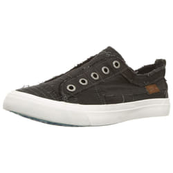 Blowfish Malibu womens Play Sneaker  Black Smoked canvas  65 US