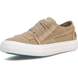 Blowfish Womens Marley Sneaker  creamcoffee color Washed canvas  85 M