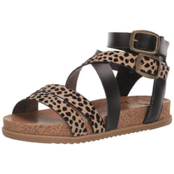 Blowfish Malibu Women's Fandie Gladiator Sandal  Sand Pixie Leopard/Bl