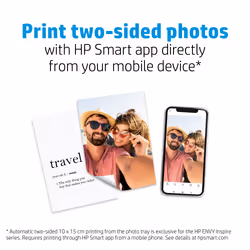 HP Matte Photo Paper, 180 g/m2, 10 x 15 cm (101 x 152 mm), 25 sheets - Additional view 5