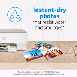 HP Matte Photo Paper, 180 g/m2, 10 x 15 cm (101 x 152 mm), 25 sheets - Additional view 6