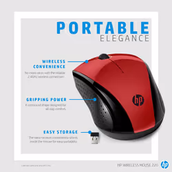 HP Wireless Mouse 220 (Sunset Red) - Additional view 5