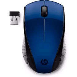 HP Wireless Mouse 220 (Lumiere Blue), Ambidextrous, RF Wireless, Blue
