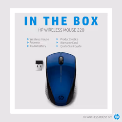 HP Wireless Mouse 220 (Lumiere Blue) - Additional view 6