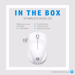 HP Wireless Mouse 220 (Snow White) - Additional view 5