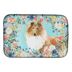 ""Caroline's Treasures CK3414DDM Collie dish-drying-mats  14 x 21  Multicolor""