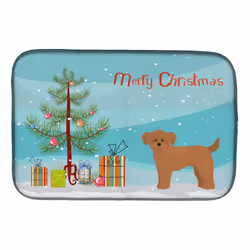 ""Caroline's Treasures CK3871DDM Shi Chi Christmas Tree dish-drying-mats 14 x 21 Multicolor""