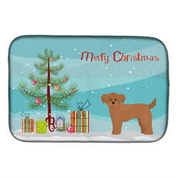 ""Caroline's Treasures CK3871DDM Shi Chi Christmas Tree dish-drying-mats  14 x 21  Multicolor""