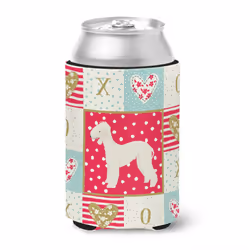 ""Caroline's Treasures CK5910CC Bedlington Terrier Love Can or Bottle Hugger cold-beverage-koozies Multicolor""
