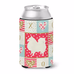 ""Caroline's Treasures CK5955CC Spitz Love Can or Bottle Hugger cold-beverage-koozies Multicolor""