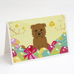 Easter Eggs Glen of Imal Tan Greeting Cards and Envelopes Pack of 8