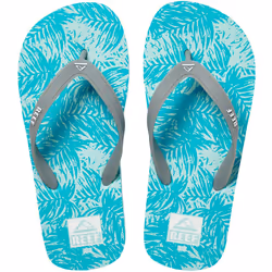 Reef Unisex Childrens Switchfoot Print Beach Sandals Thongs Flip Flops - Aqua - 8K-9K UK, Aqua