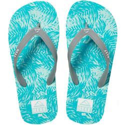 Reef Unisex Childrens Switchfoot Print Beach Sandals Thongs Flip Flops  -  Aqua - 8K-9K UK, Aqua