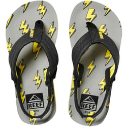 Reef Unisex Kids Childrens  AHI Casual Beach Pool Sandals Thongs Flip Flops - 4K-5K UK, High Voltage