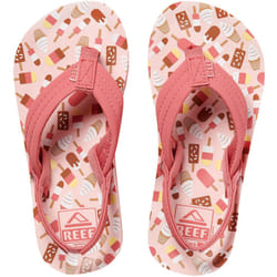 Reef Unisex Kids Childrens  AHI Casual Beach Pool Sandals Thongs Flip Flops - 2K-3K UK, Ice Cream