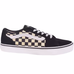 Vans Mens Filmore Decon Checkered Low-Top Casual Trainers Sneakers - Black/White - 9.5, Black/White