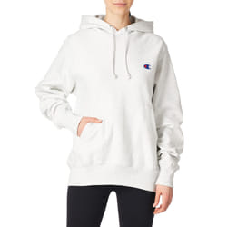 Champion Hoodie  Reverse Weave  Heavyweight  Fleece Sweatshirt for Men and Women  Gfs Silver Grey Left Chest C  Small