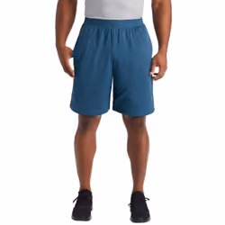 C9 Champion Men's Mesh Shorts-10 Inseam  Sea Bottom Blue/Railroad Gray